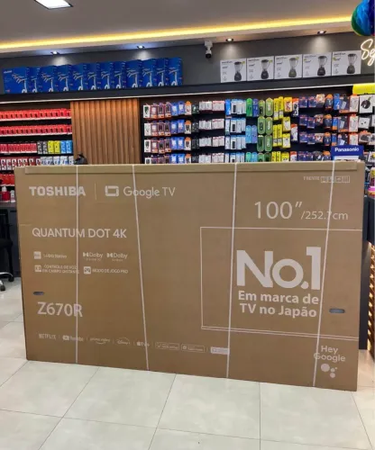 Smart TV QLED 100 Polegadas 4K UHD Toshiba Google TV