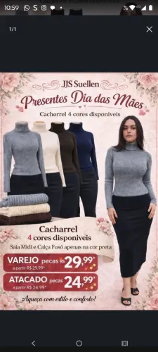 Blusa cacharrel varejo e atacado ( peça nova)