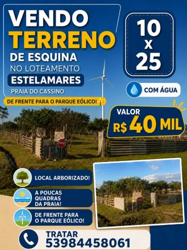Terreno na Praia do cassino.