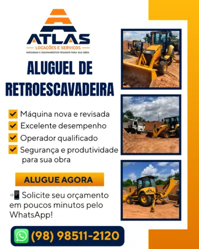 Aluguel de Retroescavadeira