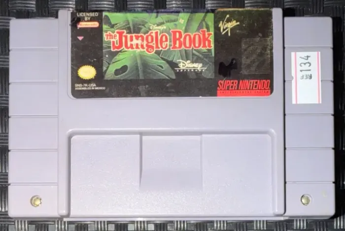 The Jungle Book Mogli Original SNES Super Nintendo