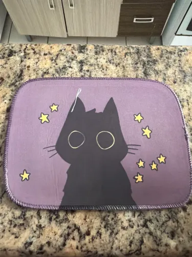 Mouse Pad Retangular 24x18cm com base emborrachada e borda costurada