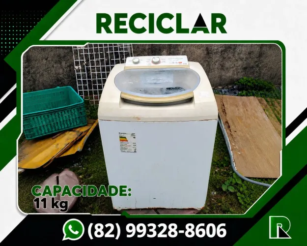MÁQUINA DE LAVAR BRASTEMP, 11 KG, COM DEFEITO. 