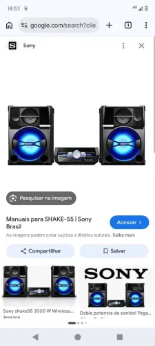 Vendo som Sony shake 55