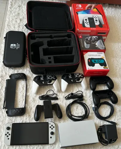Nintendo Switch Oled 256gb desbloqueado com vários jogos