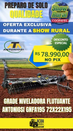 GRADE NIVELADORA FLUTUANTE ANTONIOSI GNFA195 72x22 NOVA