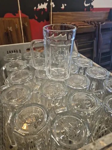 22 Canecas de Chope de Vidro 550ml para Bar e Restaurante