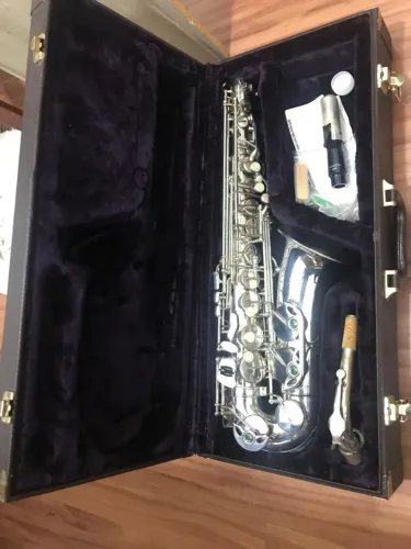 Sax alto prata Heinrich impecável Boquilha USA .l