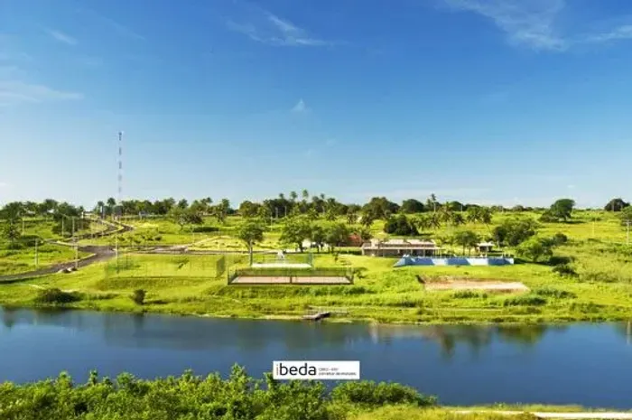 ibeda - Terreno em condomínio a venda com 1.184 m2 lindo, piscinas, lago, jogos