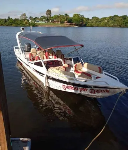 LANCHA 60HP COMPLETA ? ÓTIMA OPORTUNIDADE