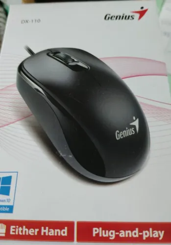 Mouse Genius Dx-11Mouse Genius Dx-110 Preto, USB, 1000 DPI, 3 Botoes, 0 Preto, USB, 1000 D