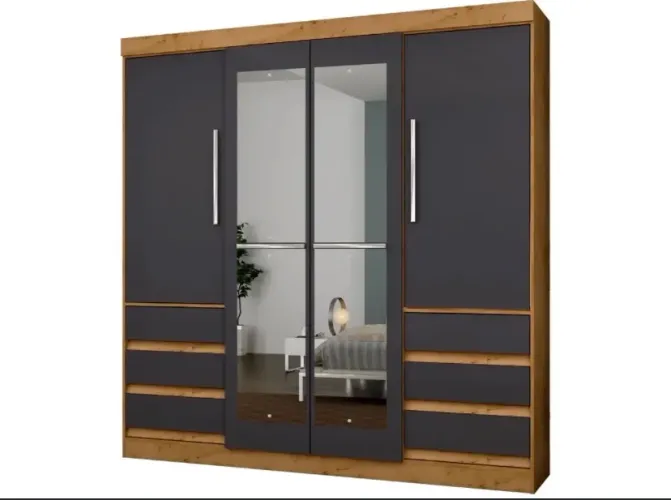 Guarda-roupa casal novo na caixa faz entrega grátis toda região
