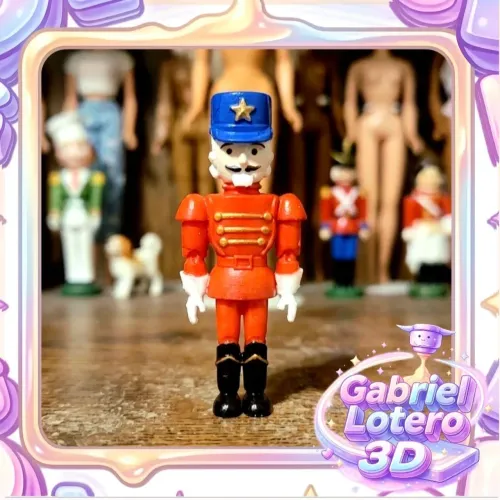 Mini boneco Quebra Nozes para a Barbie Clara do filme o Quebra Nozes - impressão 3D