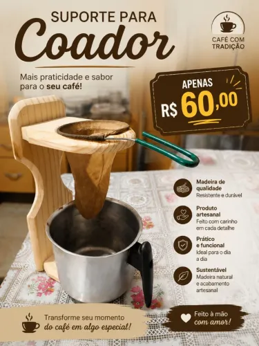Suporte para coador de café 