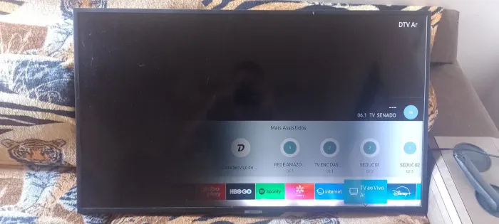 Tv Samsung avaria na tela