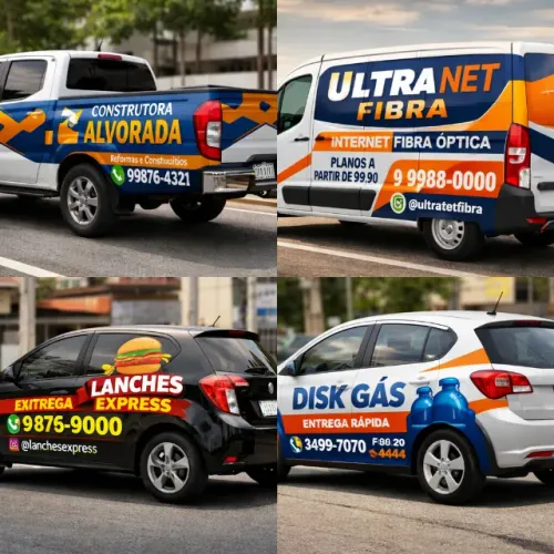 Arte para Adesivo Automotivo - Divulgação para Empresas