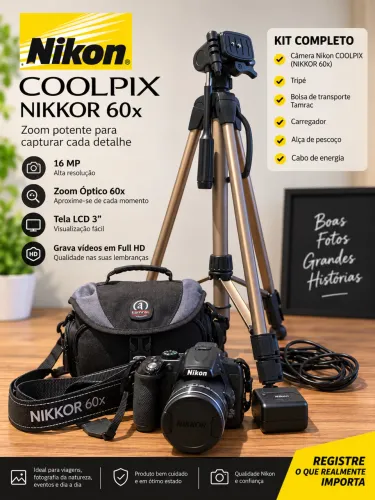 Máquina Fotográfica Nikkor 60x