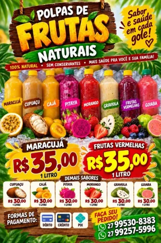 Polpas de frutas 