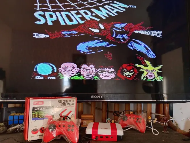 MINI CONSOLE AY 007 DE GAME PARA TV 620 NA MEMÓRIA Novo NA CaixaFaço Olx pay 