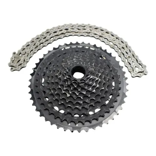 Cassete MTB Ethirteen 9-46 dentes 11v + Corrente Shimano 601 - USADO 22542