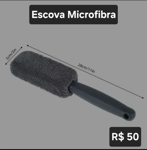 Escova microfibra para limpeza de bikes