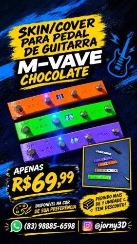 Skin Cover para pedal de guitarra M-vave Chocolate