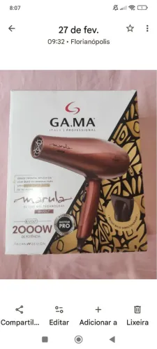 Secador de cabelo Gama profissional