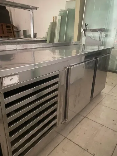 balcão refrigerado industrial em aço inox