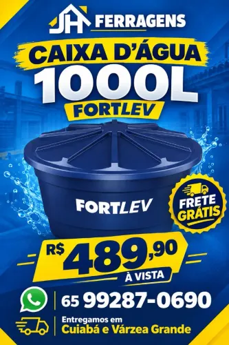 Caixa d'água 1000L Fortlev