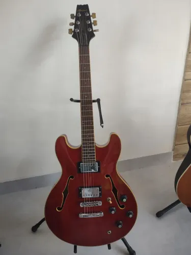 Guitarra Semi-Acústica Aria Pro II - Vinho / Cherry
