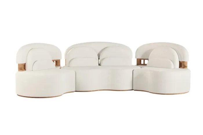 Sofá Modular Orgânico 3 Módulos - Impecável