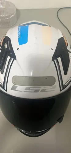 Capacete Ls2 original neon
