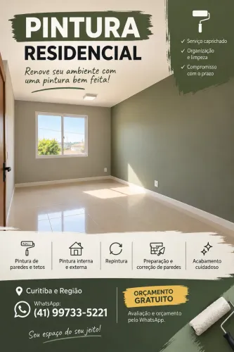Pintor de Paredes em Curitiba | Pintura Residencial