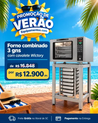 Forno Combinado 3gns com cavalete 220v