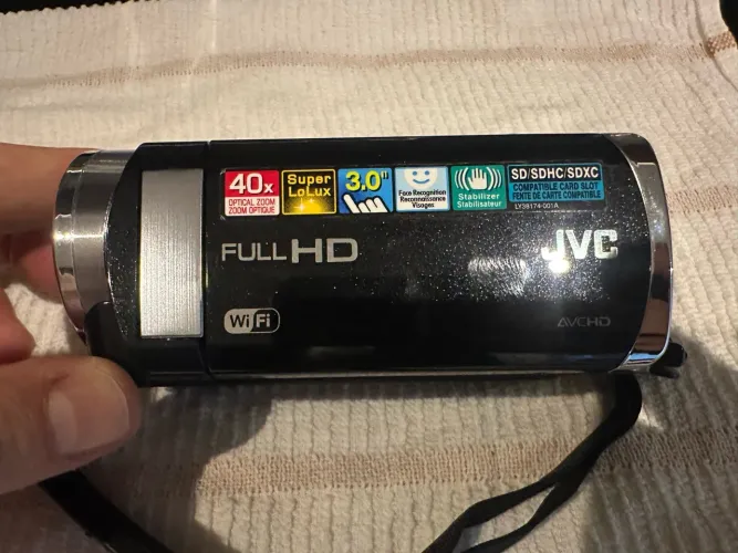 Câmera De Vídeo Digital Jvc Full Hd 40x Zoom Wi Fi Preto