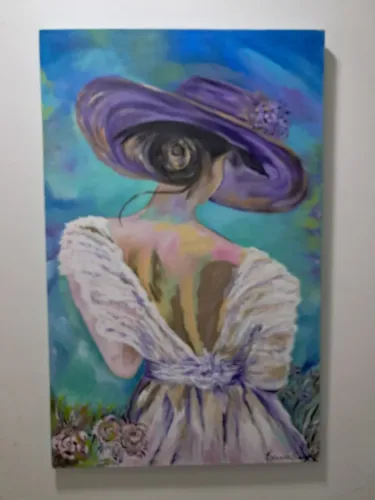 Quadro Pintura acrílica em tela 90 X 60 cm