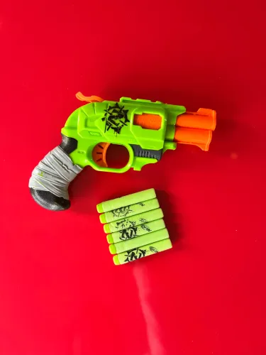 Nerf Zombie Strike Doublestrike Original Hasbro + 6 Dardos - Excelente Estado