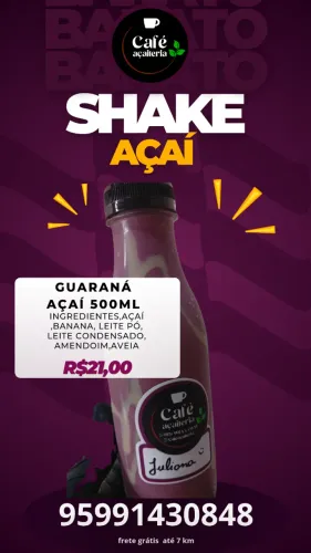 Guaraná açaí frete grátis até 5km