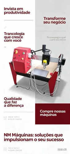 CNC router para comunicação visual para ateliês artesanato