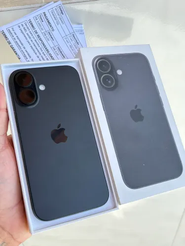 iPhone 16 128GB novo - 1 ano g. Apple - nota fiscal 
