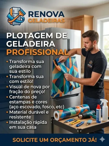 Renova Geladeiras - Plotagem e Envelopamento Profissional