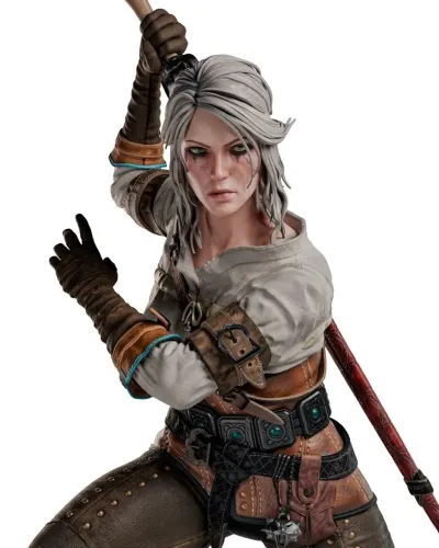 Estátua Ciri 1/6 Resina - The Witcher Diorama Gelo Luxo