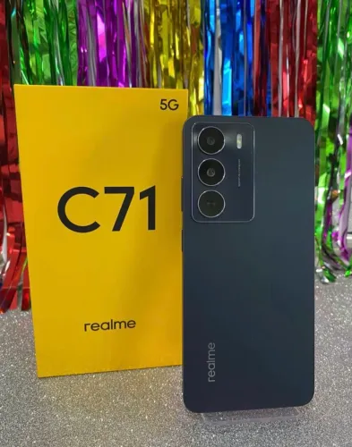 Telefone 5G - Linha Realme C71 preto 256/8 Pretoo + NFC