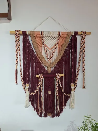 Painel de Macramê (80x80cm)