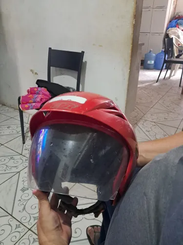 Capacete ebf Thunder aberto
