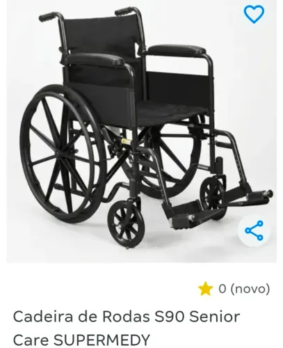 Cadeira de Rodas na caixa