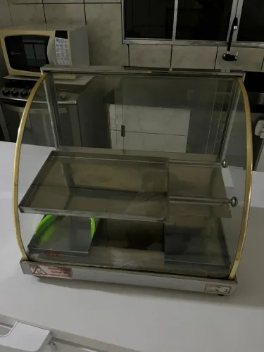 Estufa Para Salgados Dupla 6 Bandejas Vitrine Expositor Elétrica Edanca