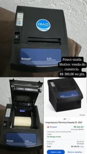 Impressora Térmica Sweda SL 250