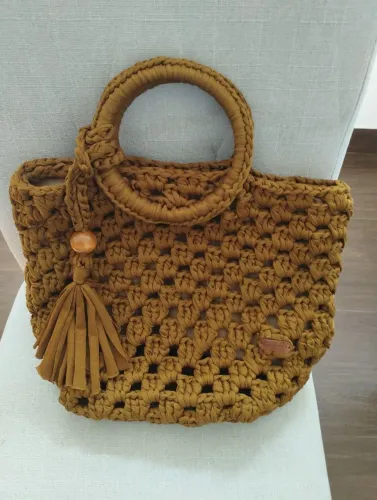 Bolsa Crochê Malha Premium