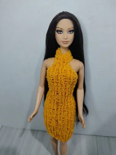 Vestido para boneca barbie